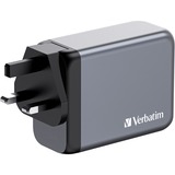Verbatim GNC-200 Universel Sort, Grå Vekselstrøm Hurtig opladning Indendørs, Oplader grå, Indendørs, Vekselstrøm, 21 V, Sort, Grå