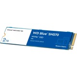 WD WD Blue SN570 M.2 2000 GB PCI Express 3.0 TLC NVMe, Solid state-drev Blå/Hvid, 2000 GB, M.2, 3500 MB/s