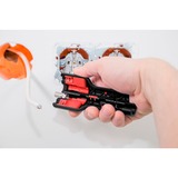 Wiha Afisolerings- og monteringsværktøj til koaksialkabel med F-stik, Stripping /skraldeværktøj Sort/Rød