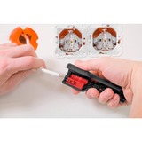 Wiha Afisolerings- og monteringsværktøj til koaksialkabel med F-stik, Stripping /skraldeværktøj Sort/Rød