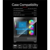 Xilence Flare X909.ARGB, Towerkabinet Sort