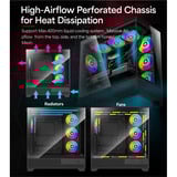 Xilence Flare X909.ARGB, Towerkabinet Sort