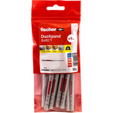 fischer Langskaftet rawlplug DuoXpand 8x80 T, Dyvel Lys grå/Rød