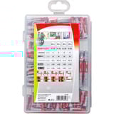 fischer Profi-Box DuoPower kort/lang (150 dele), Dyvel Lys grå/Rød