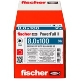 fischer Træskrue PowerFull II 8,0x100 forsænket TX VG 