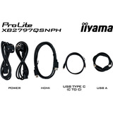 iiyama ProLite XB2797QSNPH-B1, LED-skærm Sort (mat), 68,6 cm (27"), 2560 x 1440 pixel, Quad HD, Sort