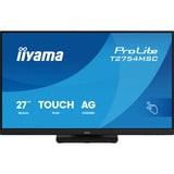 iiyama T2754MSC-B2AG, LED-skærm Sort (mat)