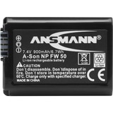 Ansmann A-Son NP FW 50 Lithium-Ion (Li-Ion) 900 mAh, Kamera batteri 900 mAh, 7,4 V, Lithium-Ion (Li-Ion)