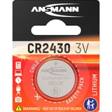 Ansmann Lithium CR 2430, 3 V Battery Engangsbatteri Lithium-Ion (Li-Ion) Sølv, 3 V Battery, Engangsbatteri, Lithium-Ion (Li-Ion), 3 V, 1 stk, CR 2430