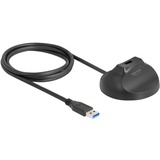 DeLOCK Magnetisk fod USB-A 5 Gbps dockingkabel Sort
