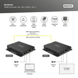 Digitus DS-55342, HDMI-udvidelse forlænger Sort