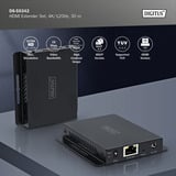 Digitus DS-55342, HDMI-udvidelse forlænger Sort
