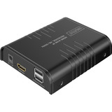Digitus HDMI KVM IP-modtager, KVM-switchen Sort