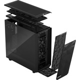 Fractal Design Meshify 2 XL Light Tempered Glass Tower Sort, Store towerkabinet Sort, Tower, PC, Sort, ATX, EATX, micro ATX, Mini-ITX, SSI CEB, Stål, Hærdet glas, Spil