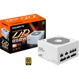 GIGABYTE GP-UD850GM PG5W, PC strømforsyning Hvid