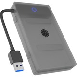 ICY BOX IB-AC603b-U3, Adapter antracit/Sort
