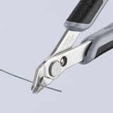 KNIPEX 78 03 125 ESD Side-cutting pliers tang, Elektronik tænger grå, Side-cutting pliers, Rustfrit Stål, Stål, Plastik, Sort/grå, 12,5 cm, 55 g
