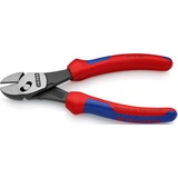 KNIPEX TwinForce Diagonale horisontale tænger, Skære tang Rød/Blå, Diagonale horisontale tænger, Krom-vanadium-stål, Plastik, Blå/rød, 18 cm, 280 g