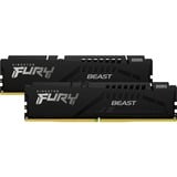 Kingston FURY FURY Beast 16GB 5600MT/s DDR5 CL36 DIMM (sæt med 2) Black EXPO, Hukommelse Sort, 16 GB, 2 x 8 GB, DDR5, 288-pin DIMM