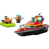 LEGO City Brandvæsnets redningsbåd, Bygge legetøj Byggesæt, 5 År, Plast, 144 stk, 350 g