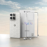 Motorola edge 70 512GB, Mobiltelefon Lys grå