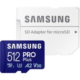 SAMSUNG PRO Plus 512 GB microSDXC (2023), Hukommelseskort Blå