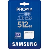SAMSUNG PRO Plus 512 GB microSDXC (2023), Hukommelseskort Blå