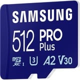 Samsung MB-MD512SA/EU hukommelseskort 512 GB MicroSDXC UHS-I Klasse 10 Blå, 512 GB, MicroSDXC, Klasse 10, UHS-I, 180 MB/s, 130 MB/s