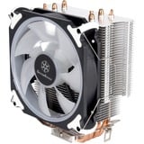 SilverStone AR12 RGB Processor Køler 12 cm Sort, Rustfrit stål, Hvid, CPU køler Køler, 12 cm, 700 rpm, 2200 rpm, 29 dB, 68,9 kubikfod/min.