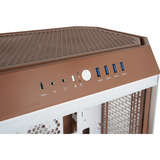 Thermaltake CA-1Z1-00MUWN-00, Towerkabinet lys brun