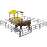 bruder Høhæk med hegn og trug, Model køretøj 