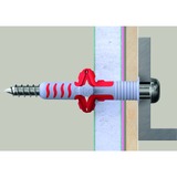 fischer Dübel DuoSeal 8x48 S PH TX A2, Dyvel Lys grå/Rød