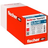 fischer Træskrue PowerFull II 8,0x140 forsænket TX VG 