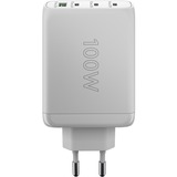 goobay USB-C PD multiport hurtigoplader 100 watt Hvid