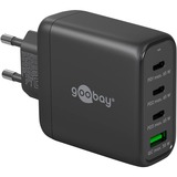 goobay USB-C multiport hurtigoplader, PD, GaN, 68 watt Sort