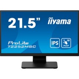 iiyama ProLite T2252MSC-B2 computerskærm 54,6 cm (21.5") 1920 x 1080 pixel Fuld HD LCD Berøringsskærm Sort, LED-skærm Sort (mat), 54,6 cm (21.5"), 1920 x 1080 pixel, Fuld HD, LCD, 5 ms, Sort