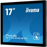 iiyama ProLite TF1734MC-B7X computerskærm 43,2 cm (17") 1280 x 1024 pixel SXGA LED Berøringsskærm Sort, LED-skærm Sort, 43,2 cm (17"), 1280 x 1024 pixel, SXGA, LED, 5 ms, Sort