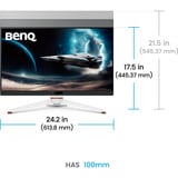 BenQ EX271Q MOBIUZ computerskærm 68,6 cm (27") 2560 x 1440 pixel Quad HD LED Sort, Hvid, Gaming Skærm Hvid/Sort, 68,6 cm (27"), 2560 x 1440 pixel, Quad HD, LED, 1 ms, Sort, Hvid