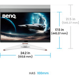 BenQ EX271Q, Gaming Skærm Hvid/Sort