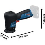 Bosch Batteridrevet polermaskine GPX 12V-77 Professional solo, 12 Volt Blå/Sort