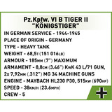 COBI Pz.Kpfw. VI B Tiger II Königstiger, Bygge legetøj 