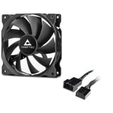 Chieftec ZF-1225PWM Computerkølesystem Computerkabinet Ventilator 12 cm Sort 1 stk, Sag fan Ventilator, 12 cm, Sort