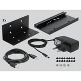 DeLOCK 64070 interface hub USB 2.0 0,4608 Mbit/s Sort, USB hub USB 2.0, RS-232, USB 2.0, 0,4608 Mbit/s, Sort, Metal, 1,2 m