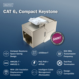 Digitus CAT 6A kompakt Keystone modul skærmet værktøjsfrit 