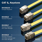 Digitus CAT 6A kompakt Keystone modul skærmet værktøjsfrit 