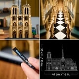 LEGO Architecture Notre-Dame de Paris, Bygge legetøj Byggesæt, 18 År, Plast, 4383 stk, 3,57 kg