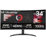 LG 34WR50QK, LED-skærm Sort