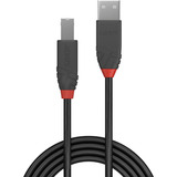 Lindy USB 2.0 Type A til B kabel, Anthra Line Sort