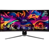 MSI MAG 341CQP QD-OLED, Gaming Skærm Sort