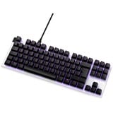 NZXT KB-1TKDE-WR tastatur USB QWERTZ Tysk Hvid, Gaming-tastatur Hvid/Sort, DE-layout, Gateron red, Tenkeyless (80 - 87%), USB, Mekanisk, QWERTZ, LED, Hvid